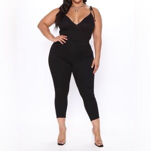 NWT Fashionova Booty Shaping Skinny Jeans - Black - Size 16